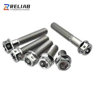 Titanflänsbultar för motorcykel